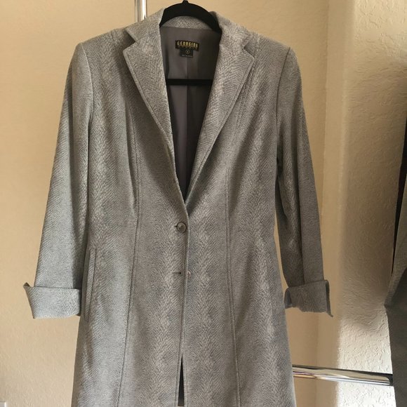 Georgiou Studio Grey Pantsuit Size 6 - Picture 1 of 6